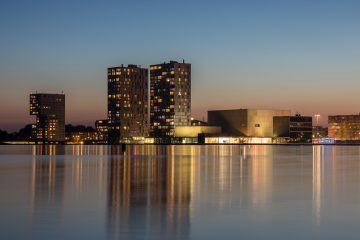 De skyline van Almere.
