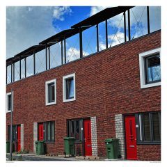 huis met zonnepanelen.