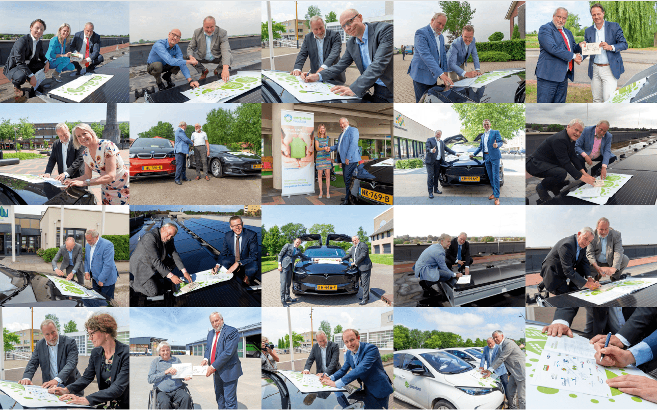 compilatie van ondertekening partners
