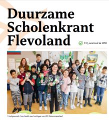 De voorpagina van de eerste Duurzame Scholenkrant