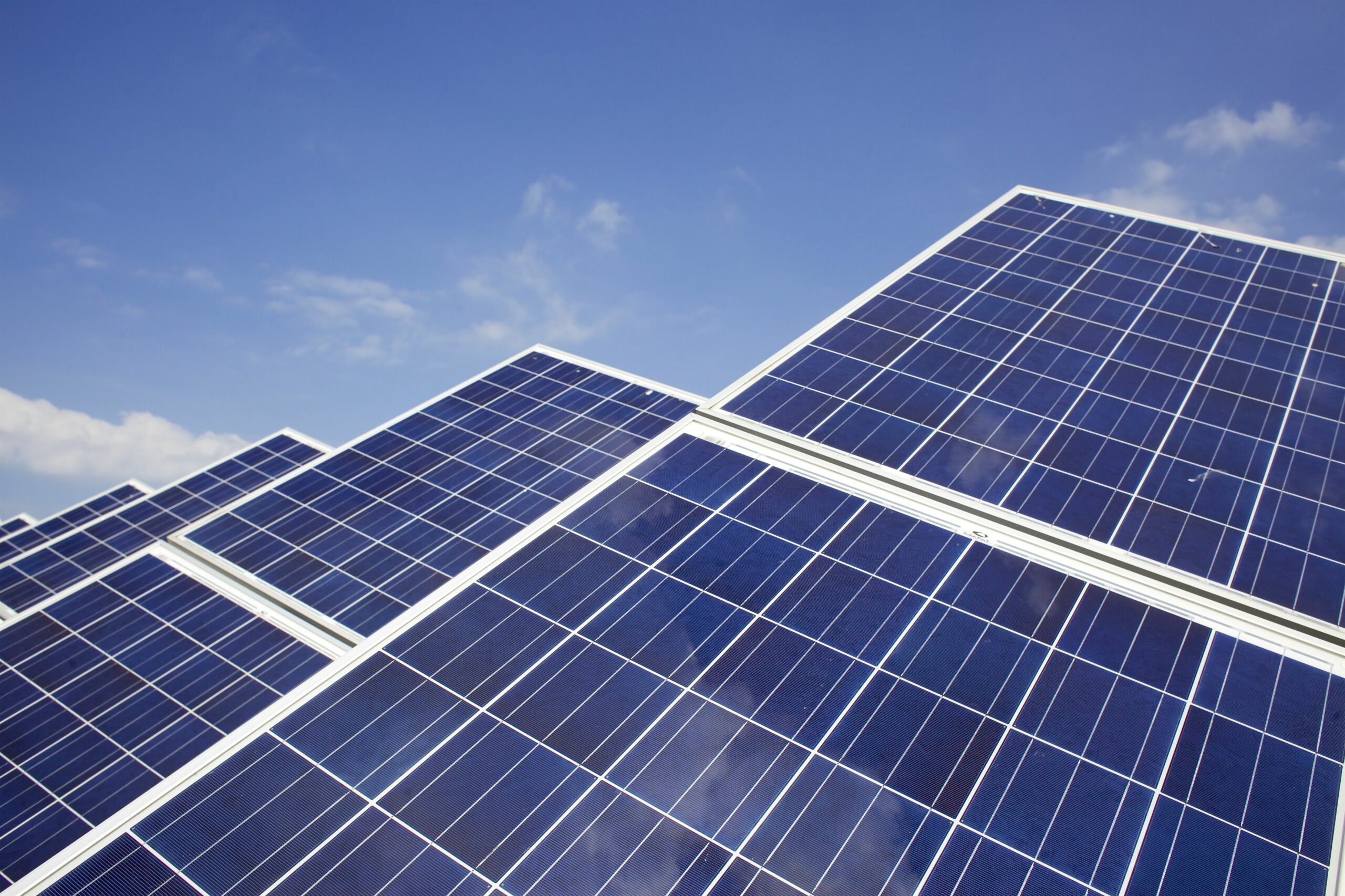 Close-up van zonnepanelen